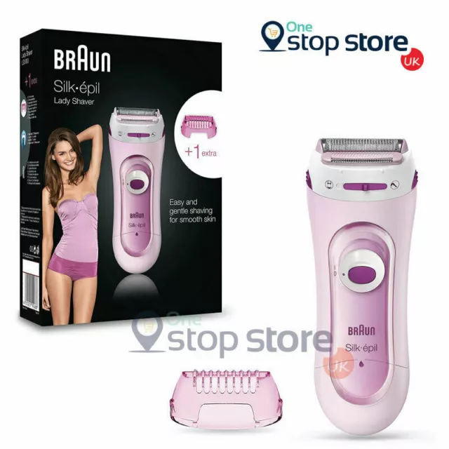 Braun Silk-épil Mujer Afeitadora 5100 Rosa Eléctrico Pierna bajo Brazos Pelo