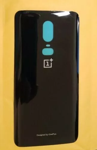 👀🌟OEM Back Glass Battery Cover Housing Replace OnePlus 6 Black battery door