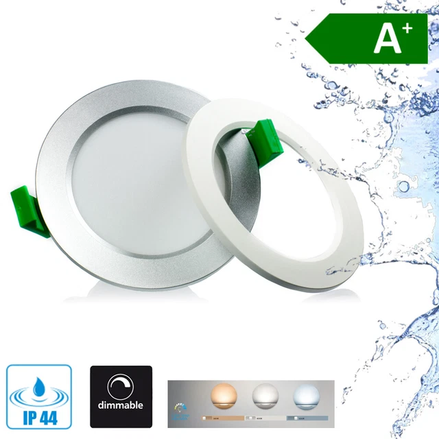 Spot LED Encastrable PHILIPS Dive IP65 - 5,5W Blanc Chaud 2700K, Variateur D'Intensité - Pour Salle De Bain, Cuisine Et Balcon