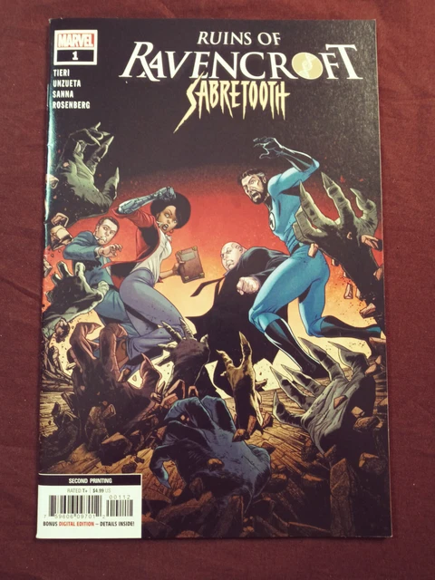Ruins of Ravencroft: Sabretooth #1 *2nd Printing Variant Cover* 2020 Comic