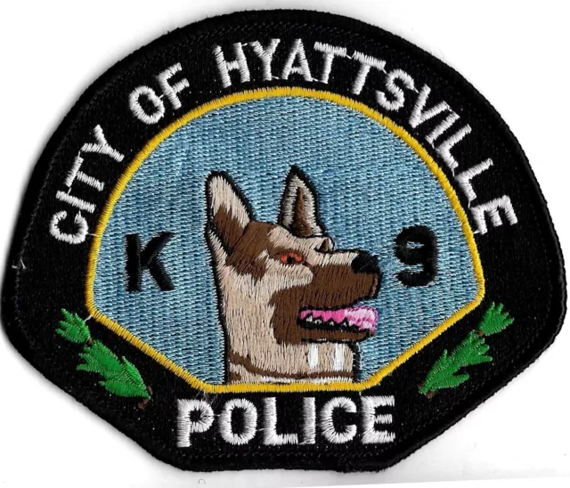 K-9 MARYLAND Hyattsville "BLACK" Hundeführer Police Patch DHF Polizei Abzeichen
