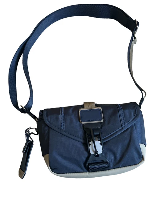 Genuine Tumi ALPHA BRAVO Compass Flap Crossbody Bag Midnight Navy Khaki