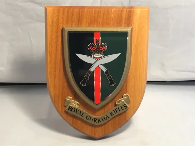 The Royal Gurkha Rifles ( Rgr ) Wall Plaque / Shield