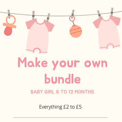 Abbigliamento neonato, 6 a 12 mesi, bambina, apportare le proprie Bundle