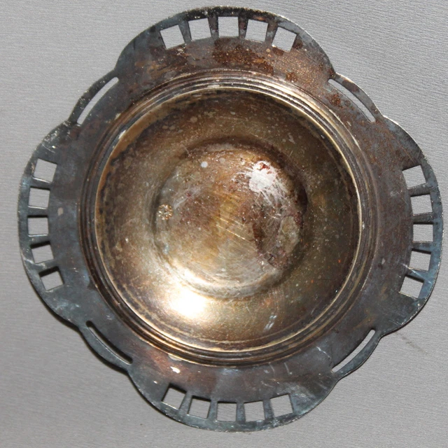 Antique Austrian Argentor Silverplated Ashtray