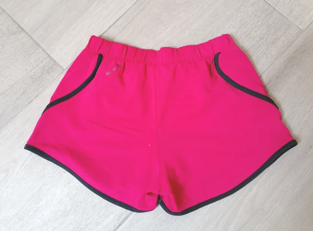 SHORT FILLE 8 ans KALENJI avec taille elastique rose et gris EUR 5 41 PicClick FR