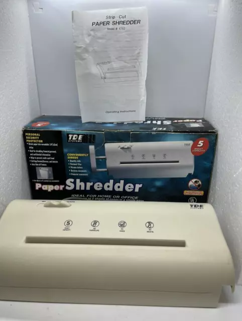 https://www.picclickimg.com/SpUAAOSwmqdkQXH~/TDE-Systems-Paper-Shredder-5-SHEET-CAPACITY-In-Original.webp
