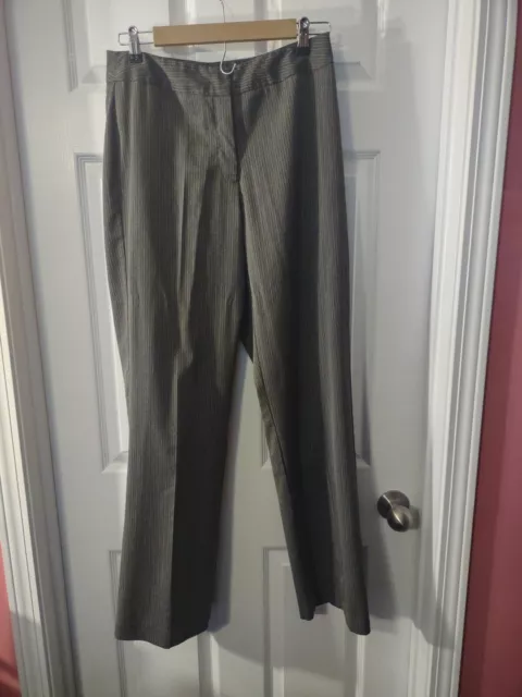 Unbranded Dress Pants Size 8 Gray And White Stripes