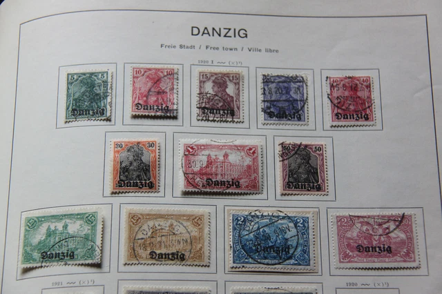 Fast vollständige Sammlung, Danzig, Deutsches Reich auf Schaubek, sehr hoher KW