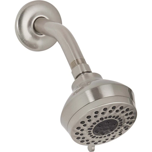 Cabezal de ducha fijo Home Impressions 6 spray 1,8 GPM, níquel cepillado 722811BNP hogar