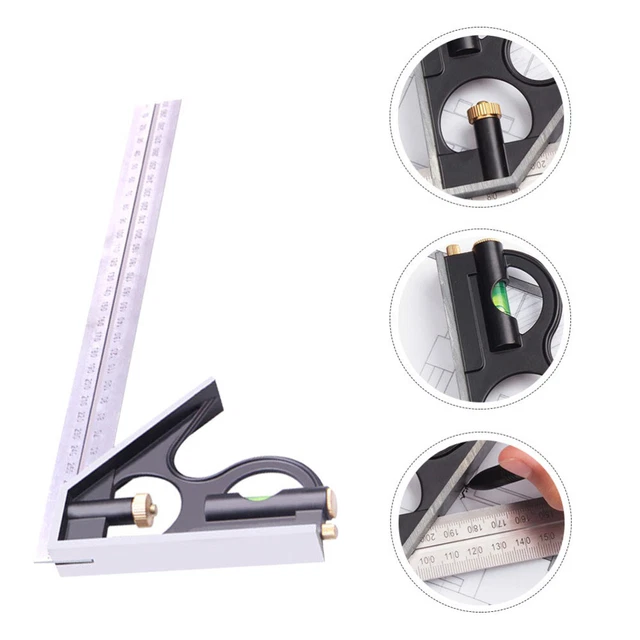 Règle D'angle En Aluminium – Rapporteur, équerre, Mesure – Outil Précis Pour Bricolage