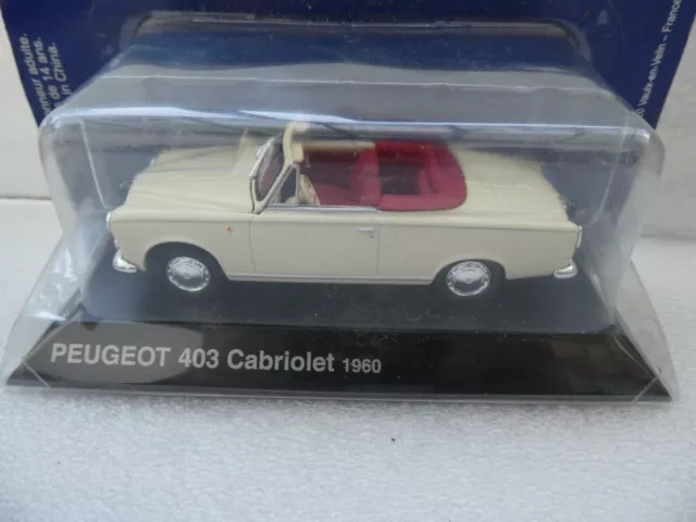 Uh ? Pour Presse Peugeot 403 Cabriolet 1960 Beige  Neuf + Blister Serti
