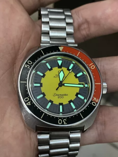 Omega Seamaster 200 Diver Vintage Banana ref 166.068