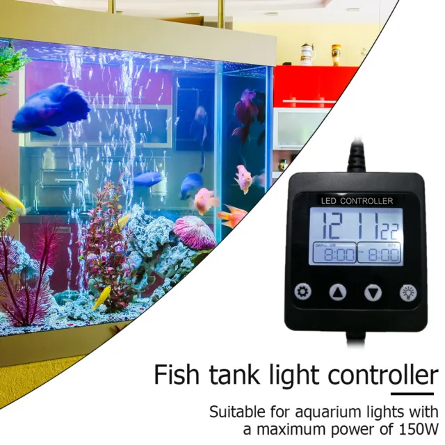 Sistema Controller Acquario Timer Luce LED Modulatore LCD Display Lampada Serbatoio Pesci