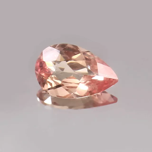 AAA Natural Bicolor Ceylon Padparadscha Sapphire Loose Pear Gemstone Cut 2.25 CT