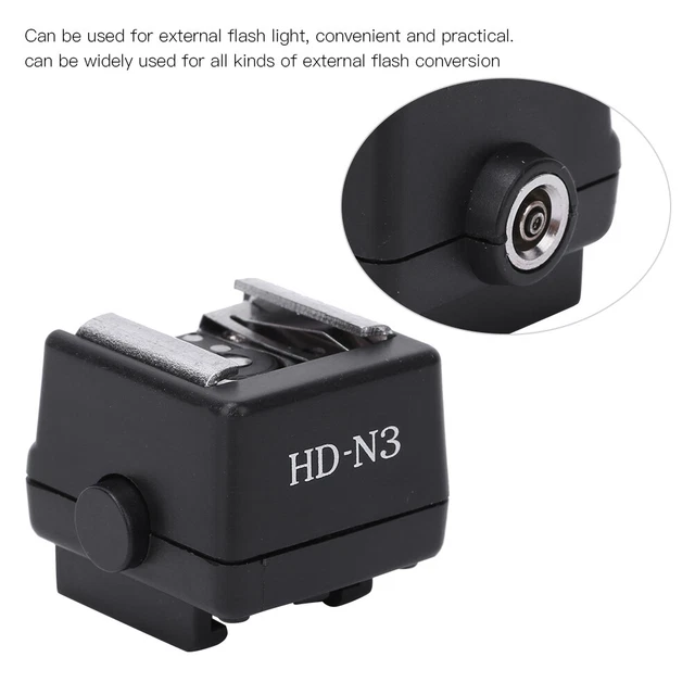 HD N3 PC Flash Light Hot Shoe Mounting Adapter Accessory For Video Came AUS