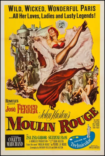 Domestique Mural Art Imprimé - Vintage Film Affiche - Moulin Rouge - A4,A3,A2,A1