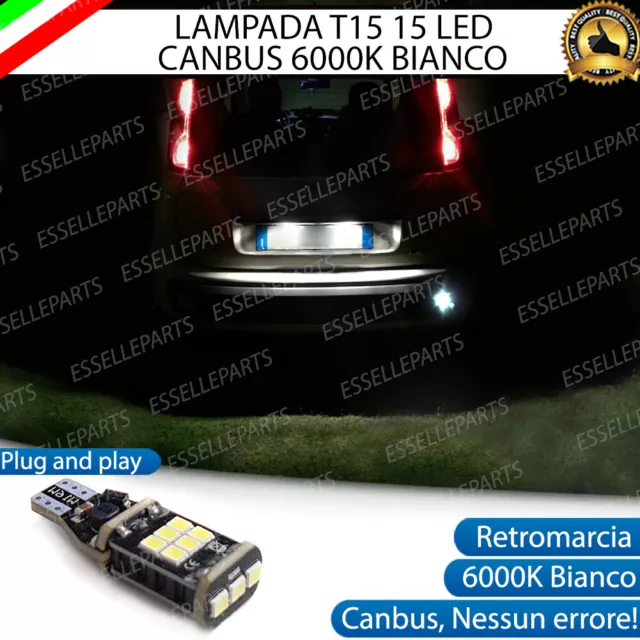 Lampada T15 W16W 15 Led Canbus Per Fiat Panda Iii 6000K Bianco Retromarcia