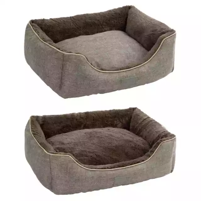 Kerbl Cama Cómoda para Mascotas Almohada de Perros Tumbona con Cojín Extraíble v