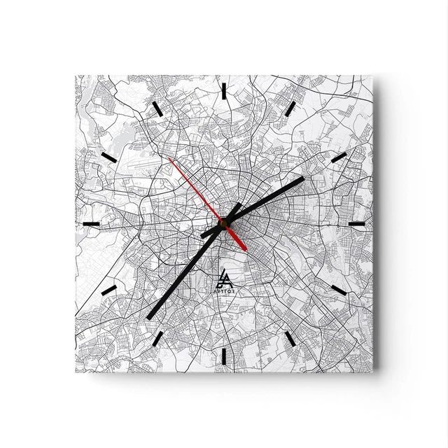 Orologio Da Parete In Vetro Levandeo – Motivo Pasta E Pomodoro – 30x30 Cm – Per Cucina E Sala Da Pranzo - 2