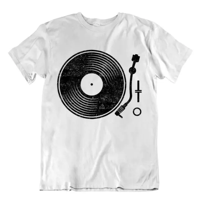 Camisa De Música Y Arte Retro Record D.j Tshirt Camiseta Divertida Para Cantar