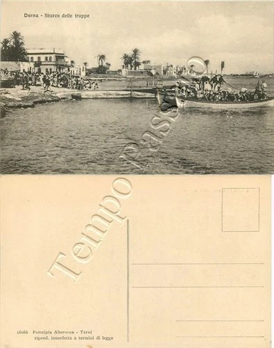Colonie, Libia - Derna, sbarco delle truppe