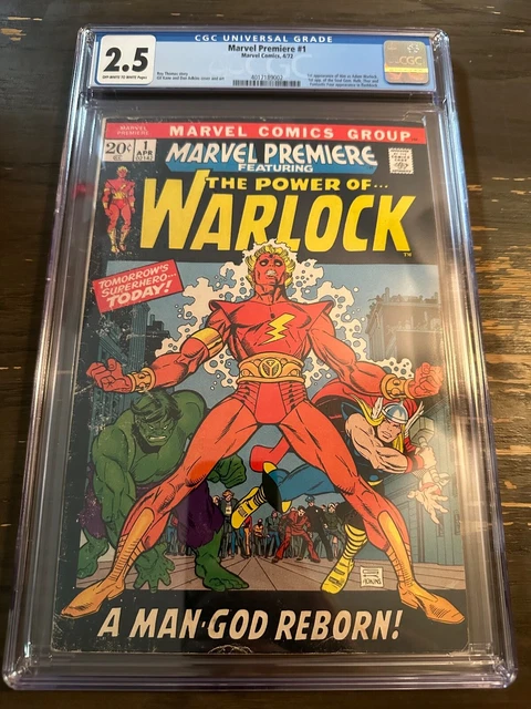 Marvel Premiere #1 - 1st Appearance of Warlock - CGC 2.5 - 1972