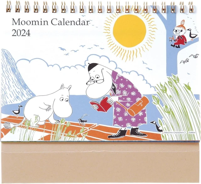 MOOMIN 2024 TABLE Calendar Moomin Village Tove Jansson Japan Easyto