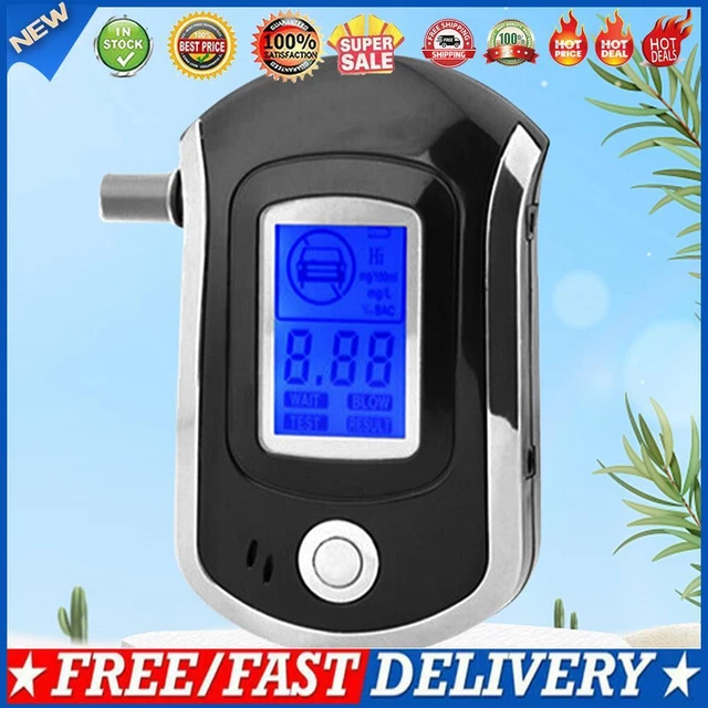 Mini Alcohol Breathalyzer High Accuracy Portable Alcohol Tester Battery Powered