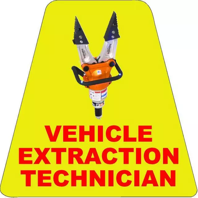Vehicle Extrication Tech HELMET TETS TETRAHEDRONS HELMET STICKER  EMT REFLECTIVE