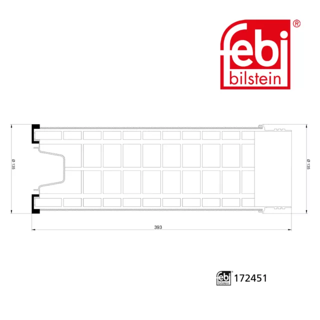 Febi BILSTEIN 172451 Filtre à Air pour Neoplan, Hommes