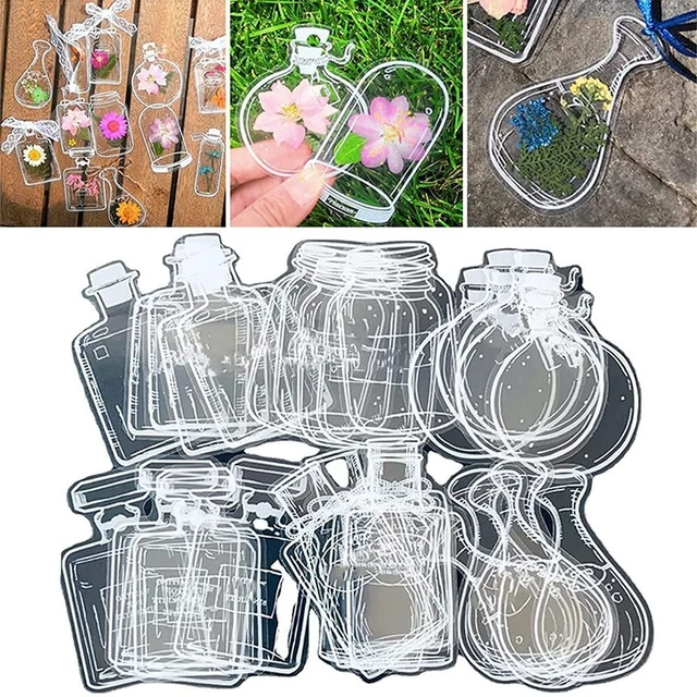 Transparent Dried Flower Bookmarks Flower Page Bookmark Herbarium Bookmarks