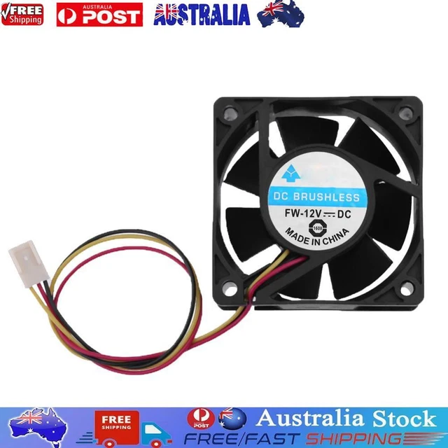 DC Brushless Cooling Fan 12V 60x60x25mm 3 Pin CPU Computer Fan