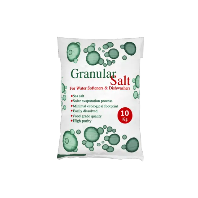 10 KG Q di sale granulare | addolcitori d'acqua | lavastoviglie | per uso alimentare | purificatore d'acqua