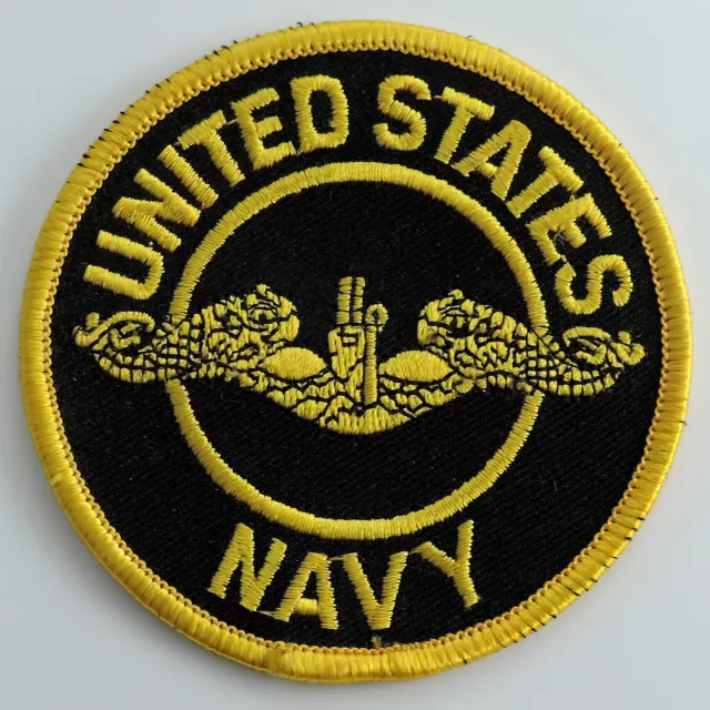 Patch sous-marin United States Navy avec officier Gold Dolphins 3"