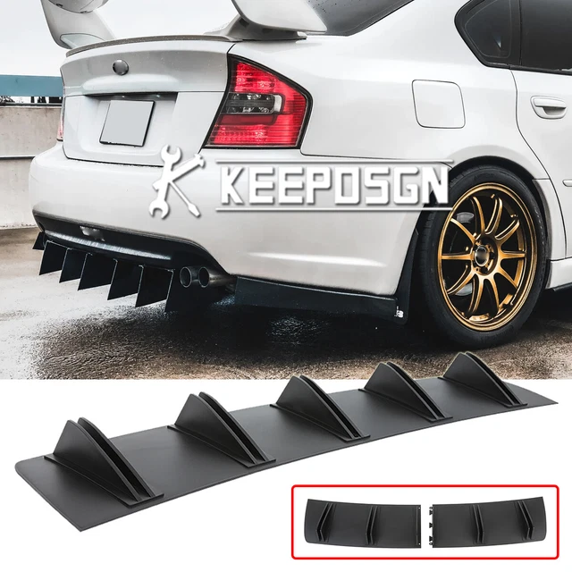 FOR SUBARU LEGACY GT WRX STI Rear Bumper Spoiler Diffuser Lip Shark Fin