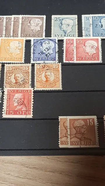 Konvolut / Lot 1 - alte Briefmarken aus Schweden - Sverige 3