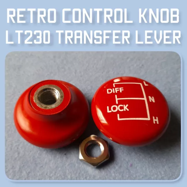 Diff Lock LT230 Transferbox Knopf (FRC6595) Land Rover Serie Style Signal rot