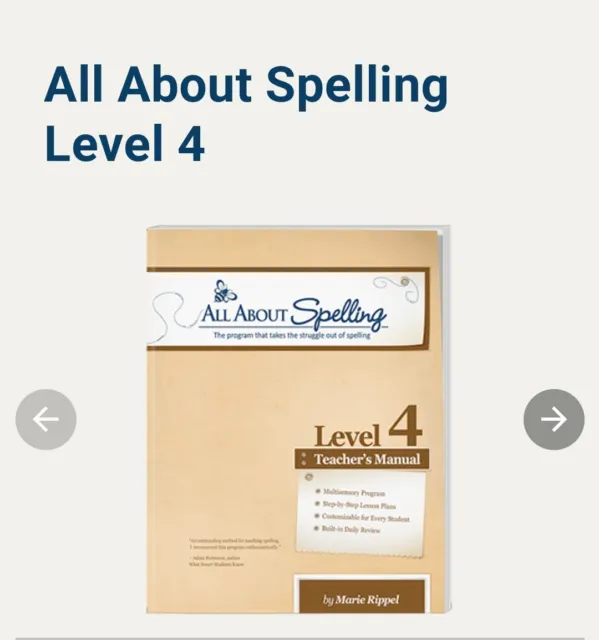All About Spelling Level 4 & 5 Student Packet New Sealed