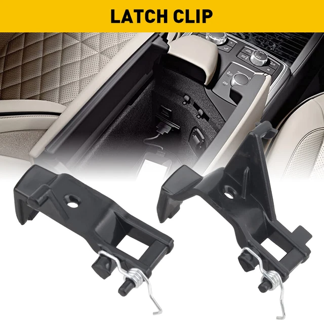 Clip Verrouillage Couvercle Accoudoir Voiture - Noir, Numéro 3B0868445 - Compatible M K4 Etc.