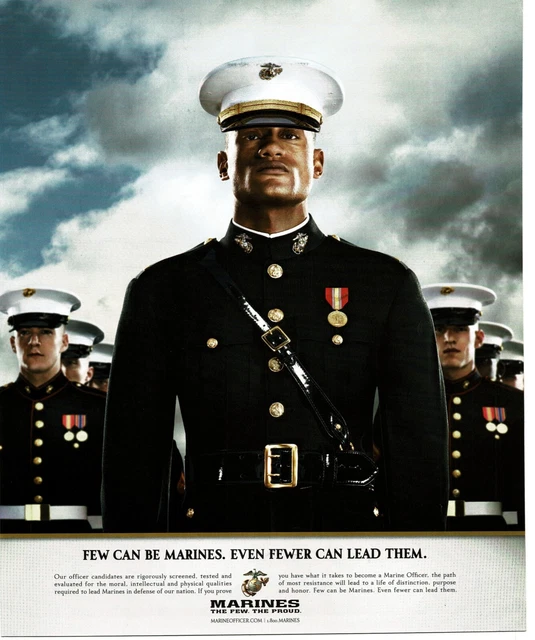 2011 U S Marines Recruiting Recruitment Vintage Print Ad Standing At Attention 1