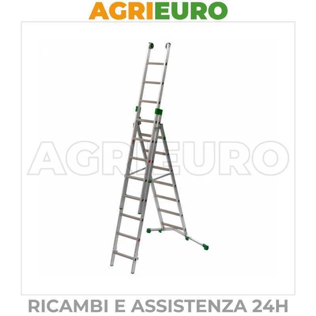 Scala in alluminio a 3 elementi FACAL superscala PRIMA - 7+8+8 Pioli