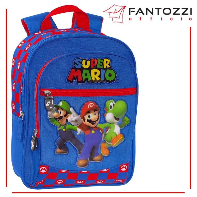 Zaino Super Mario Bros Per Bambini - Scuola Elementare E Materna, Zainetto Regalo - Foto 2