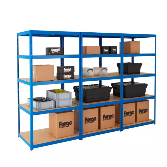 BiGDUG 3 Bay 5 Tier Garage Shelving Units Shelves Storage Racking 179x90 cm 2