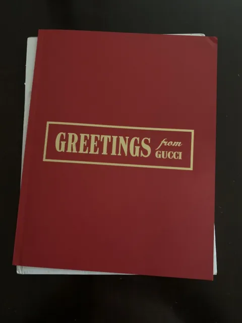 Greetings From GUCCI 2022 Wrapping Paper Book Authentic NEW VIP Gift