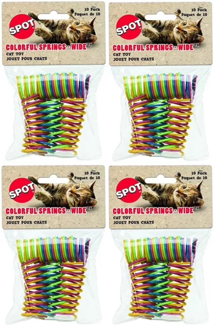 X's 4 Ethical Spot Colorful Springs Wide 10 Pack Each Cat Toy Bulk Deal NEW