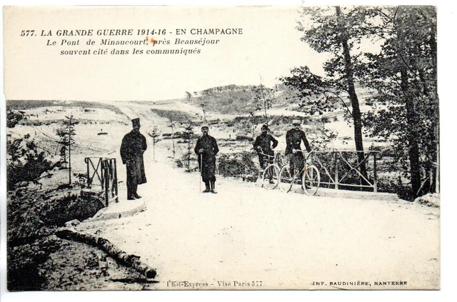 MINAUCOURT - Marne - CPA 51 - le pont prés de Beauséjour