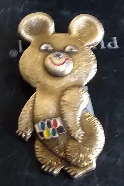 Pin's Olympique Vintage - Mascotte Mishka, Jeux De Moscou 1980, URSS