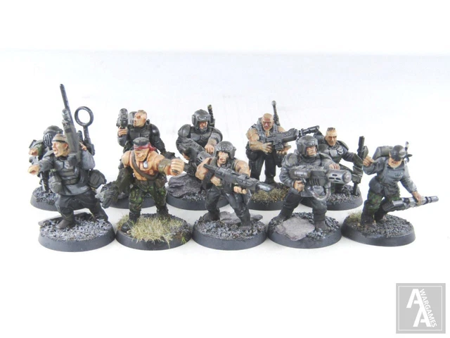 Warhammer 40k - Lot De 5 Escadrons D'infanterie Cadienne Astra Militarum (NOS, Non Montés)