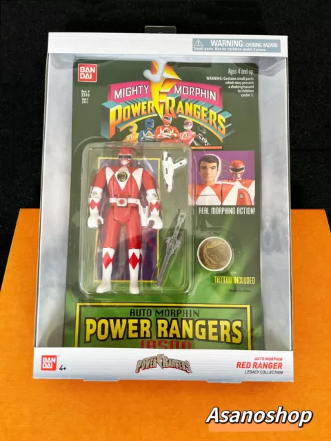 Bandai Saban's Power Rangers Auto Morphin Red Ranger Legacy Collection NEUF